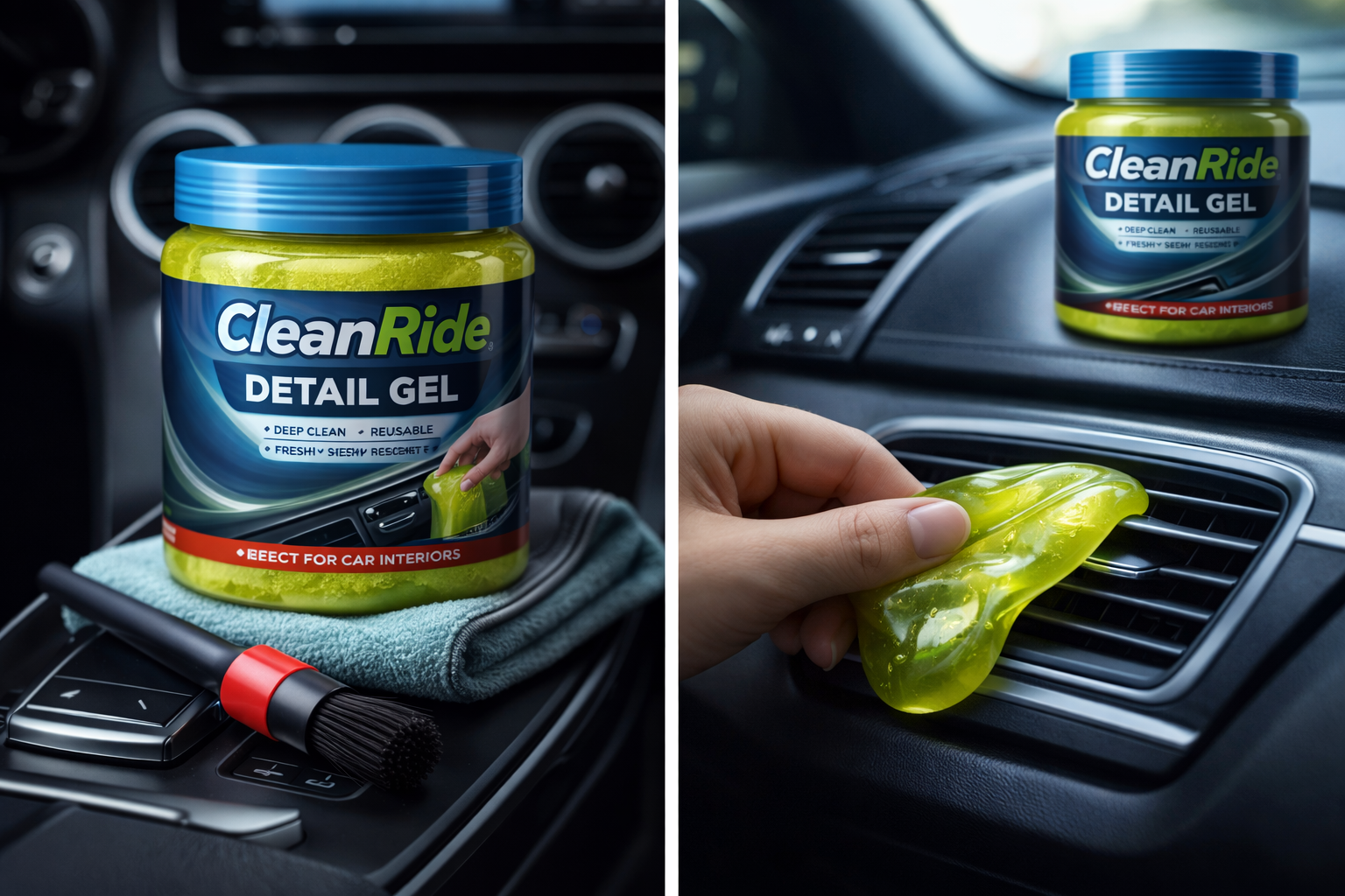 CleanRide Detail Gel - Premium Car Interior Cleaner